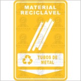 Material reciclável - Tubos de metais 